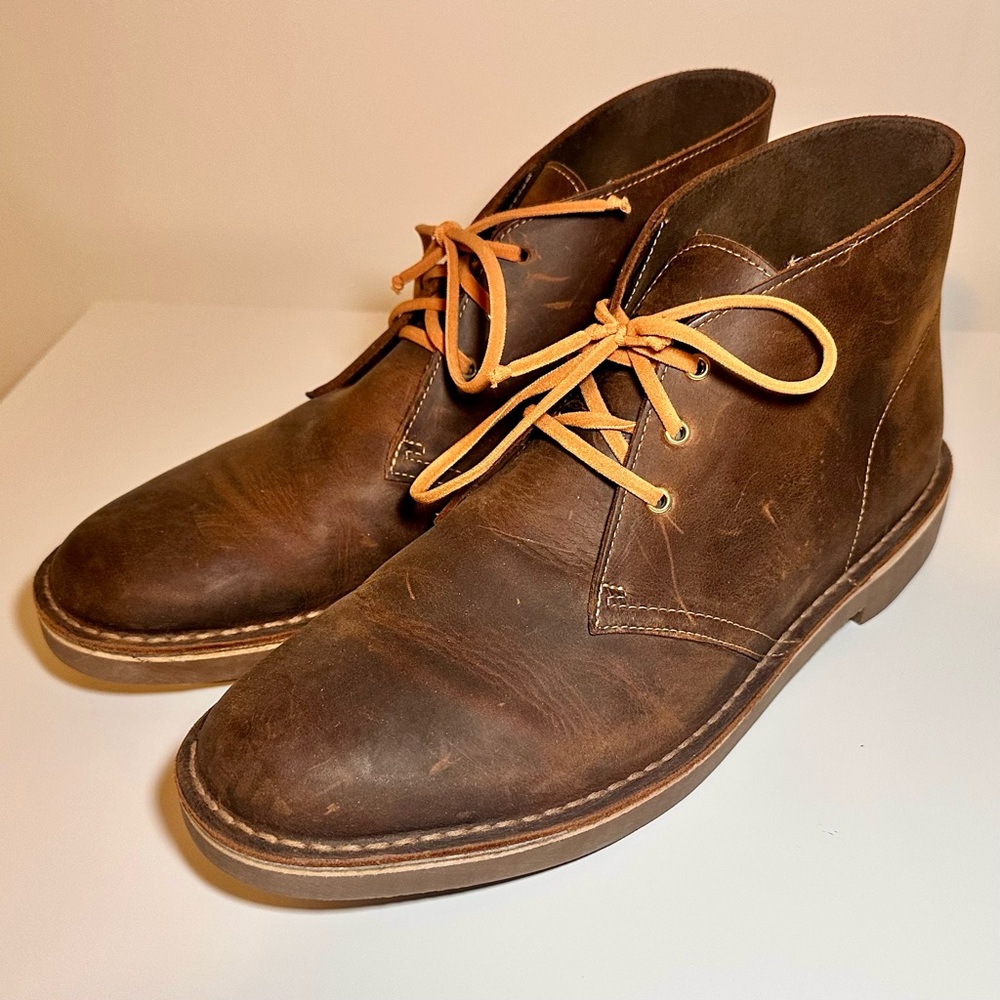 Clarks Brown Leather Chukka Boots